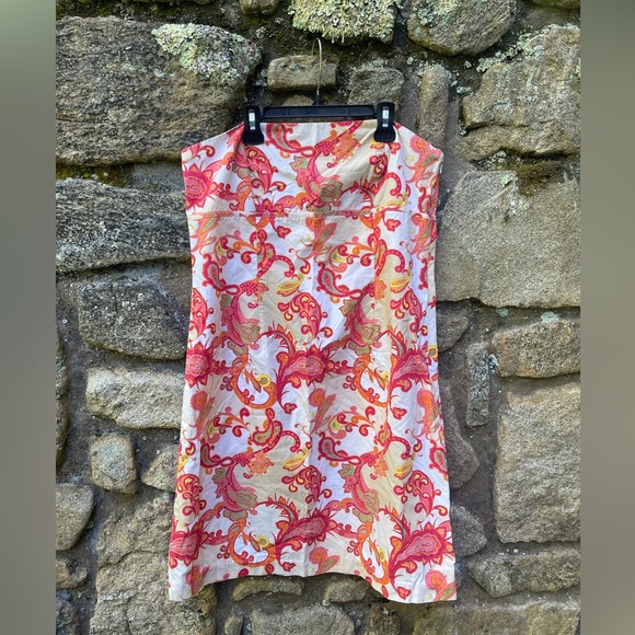 Y2K Paisley Halter Dress (S-M)